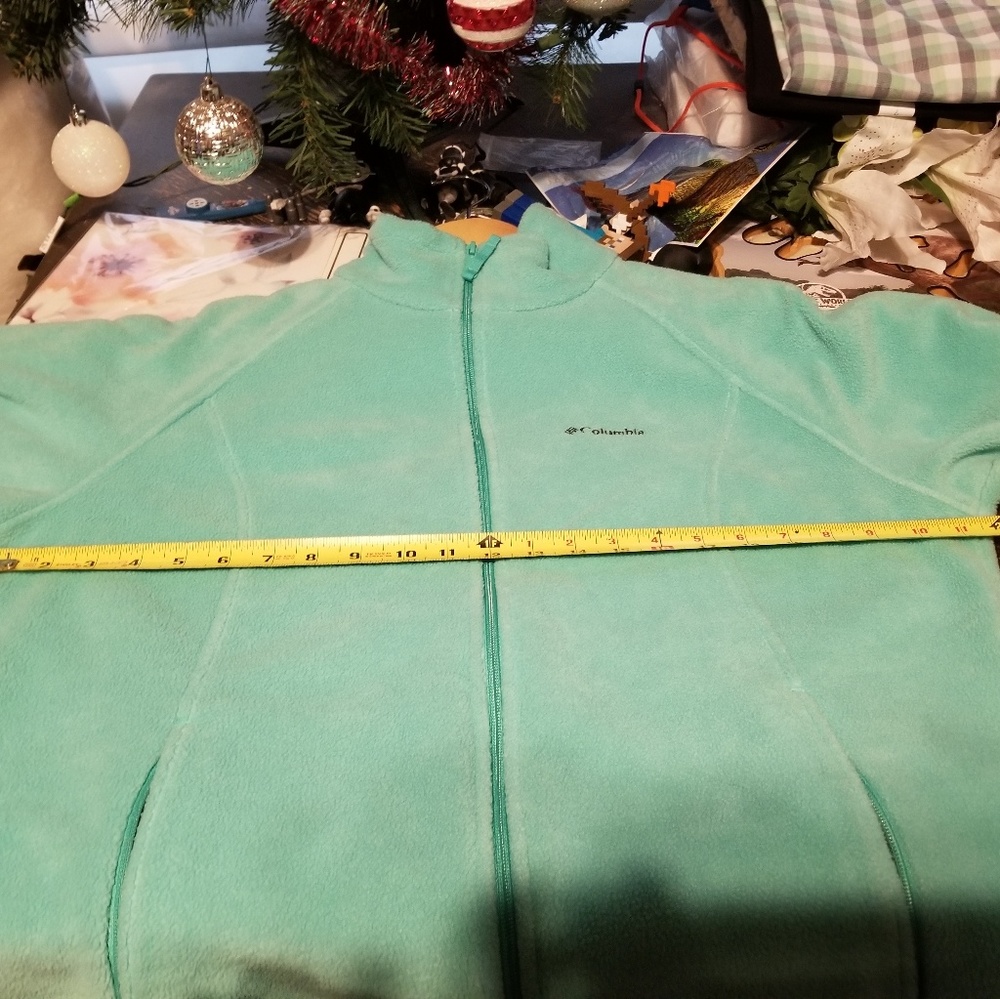 Columbia Fleece Jacket XL Mint Green - Picture 6 of 6